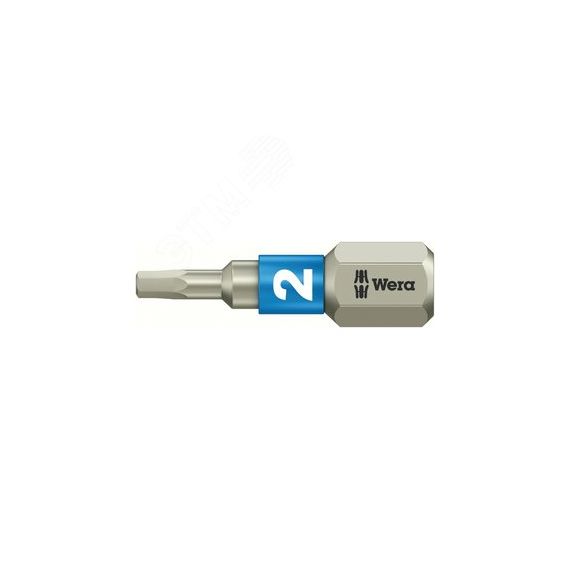 Бита под внутренний шестигранник 3840/1 TS Hex-Plus нержавеющая сталь хвостовик 1/4 C 6.3 2 x 25 мм WERA WE-071071