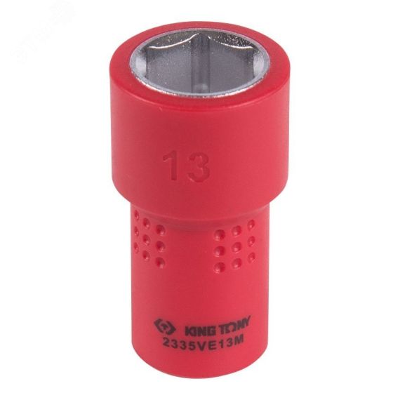 Головка торцевая диэлектрическая шестигранная 1/4'' 13 мм King Tony 2335VE13M