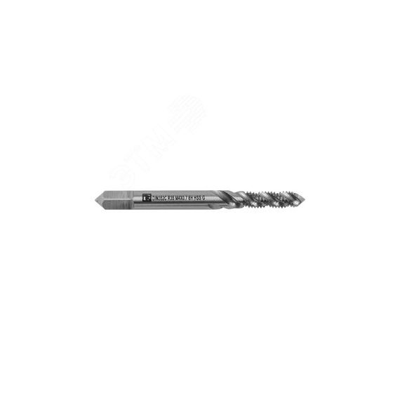 Метчик машинно-ручной T-DRIVE со спиральной канавкой для глухих отверстий с направляющей в наборе М8х1.25, HSS-G Thorvik MTG8125SF