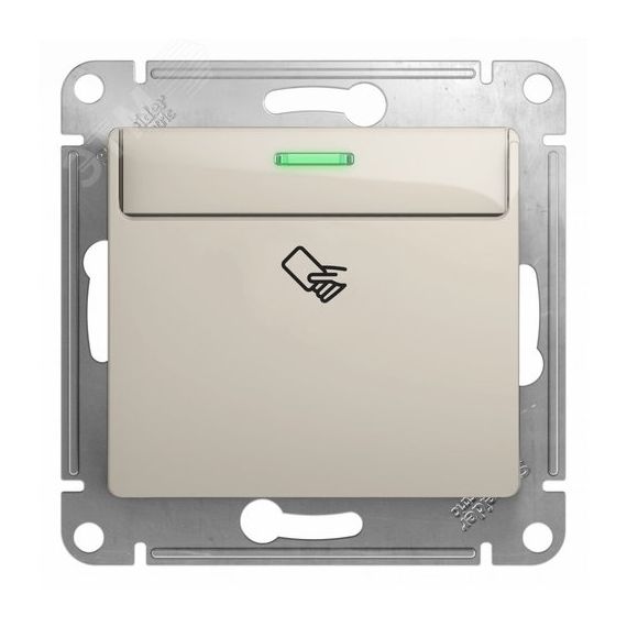 GLOSSA Карточный выключатель сх.6 молочный SE (Systeme) GSL000969