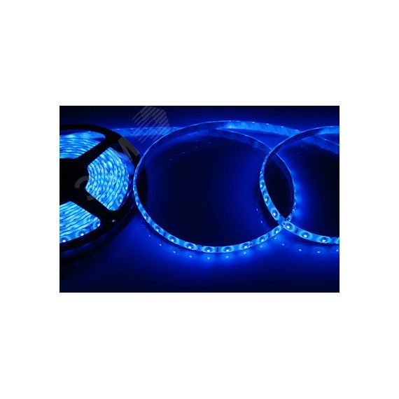Лента LED силикон, 8 мм, IP65, SMD 2835, 60 LED/m, 12 V, цвет свечения синий REXANT 141-353