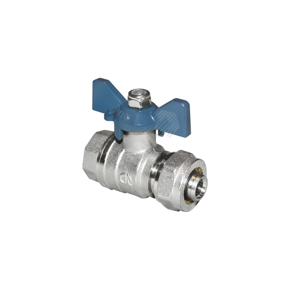 Кран шаровой для металлопластиковых труб В 3/4x20 бабочка AQUALINK 00875
