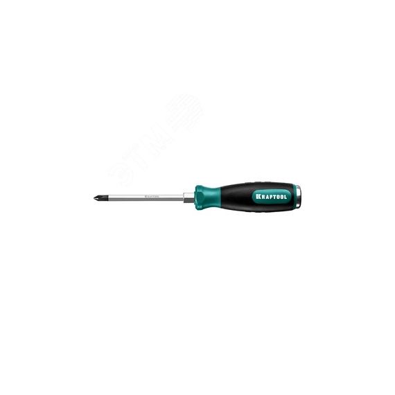 Отвертка ударная PH 1, сквозной стержень Cr-Mo IMPACT KRAFTOOL 250034-1