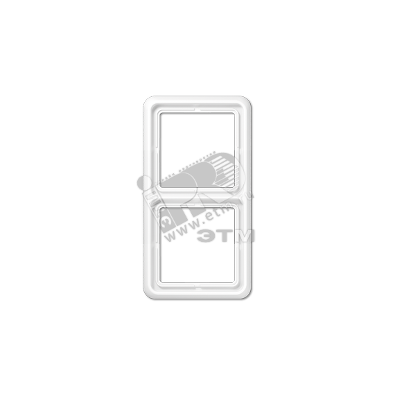 Рамка 2 поста универсальная белая JUNG CD582WW