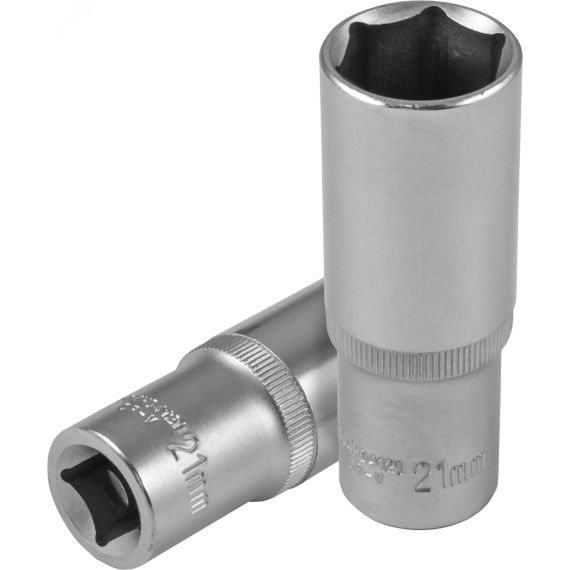 Головка торцевая глубокая 1/2''DR, 21 мм Jonnesway S04HD4121