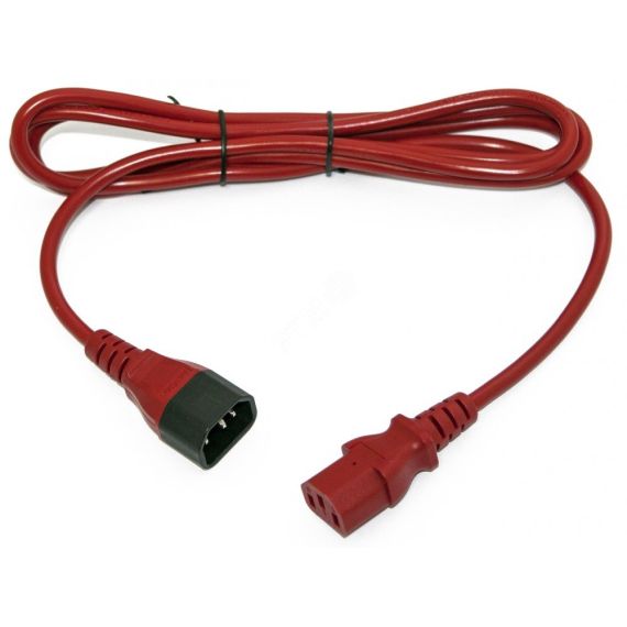 Кабель питания монитор-компьютер IEC 320 C13 -IEC 320 C14PWC-IEC13-IEC14-1.8-RD Hyperline PWC-IEC13-IEC14-1.8-RD