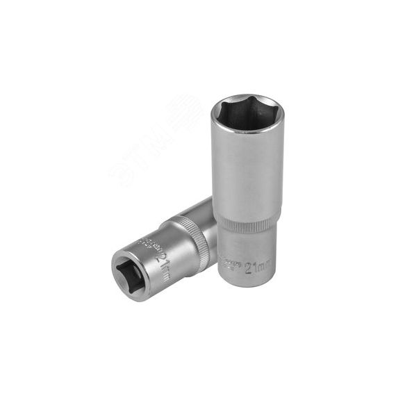 Головка торцевая глубокая 1/2''DR, 21 мм Jonnesway S04HD4121