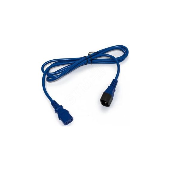 Кабель питания монитор-компьютер IEC 320 C13 -IEC 320 C14PWC-IEC13-IEC14-1.8-BL Hyperline PWC-IEC13-IEC14-1.8-BL