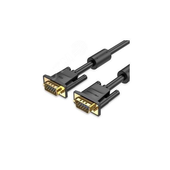 Кабель VGA 15M на 15M, с 2 ферритовыми фильтрами, 2 м. Vention DAEBH