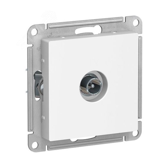 Розетка ATLASDESIGN TV проходная 4DB механизм белый SE (Systeme) ATN000192