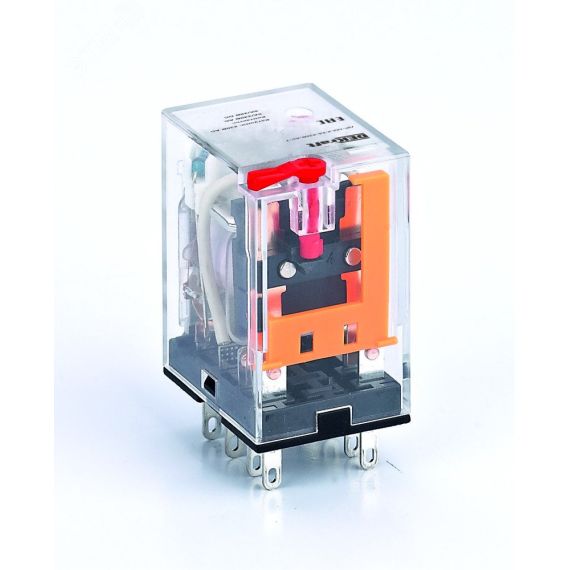 Промежуточное реле 2 конт. с LED инд. и TEST функ. 5А 380В AC ПР-102 SE (Dekraft) 23867DEK