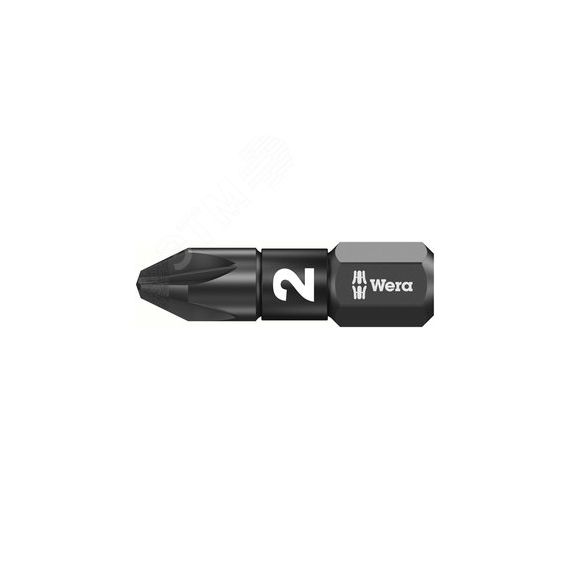 Бита ударная 855/1 IMP DC Impaktor PZ алмазное покрытие хвостовик 1/4 C 6.3 PZ 2 x 25 мм с держателем-еврослот WERA WE-057621