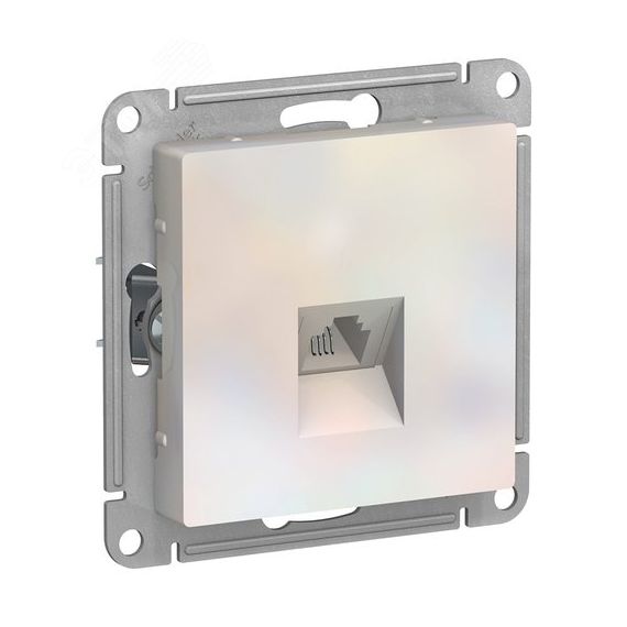 Розетка ATLASDESIGN телефонная RJ11 механизм жемчуг SE (Systeme) ATN000481