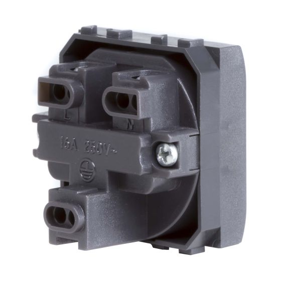 Электрическая розетка, без заземления, со шторками, черная, 2 мод. Электрическая розетка, без заземления, со шторками, черная, 2 мод.