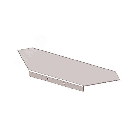 Крышка к угловому лотку КЛУ 150 УT1.5 поворот на 90 S1 оцинкованная Завод ЭМИ Курган 1909