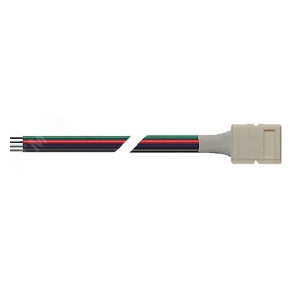 Коннектор для светодиодной ленты PLSC-10x4/15 (5050RGB) уп 10шт. JazzWay 1013767A