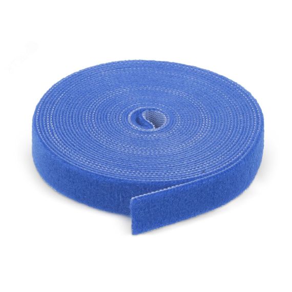 Лента (липучка) в рулоне, ширина 16 мм, длина 5 м, синяя Cabeus ROL-5x16-BL