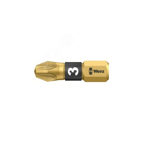 Бита биторсионная 855/1 BDC PZ алмазное покрытие хвостовик 1/4 C 6.3 PZ 3 x 25 мм WERA WE-056704