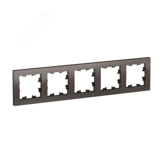 Рамка пятипостовая ATLASDESIGN универсальная мокко SE (Systeme) ATN000605