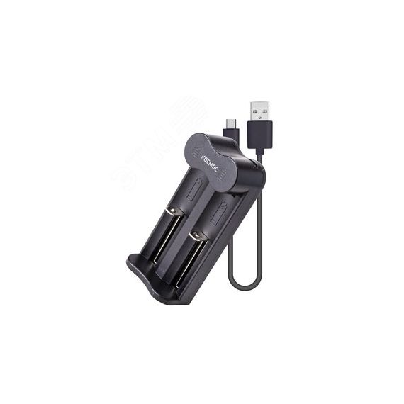 Зарядное устройство 1-2 16340,17335,18490,18650, 20700 питание от USB шнур. автомат., КОСМОС КОСМОС KOC701USB