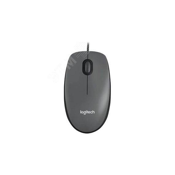 Мышь проводная M90, 1000 dpi, USB-A, темно-серый Logitech 910-001793