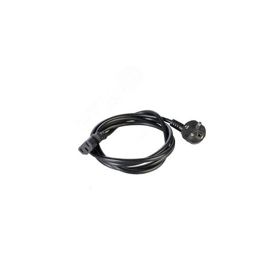 Шнур питания с заземлением IEC 60320 C13/Schuko 10А/250В (3x1) 1.8 м REM R-10-Cord-C13-S-1.8