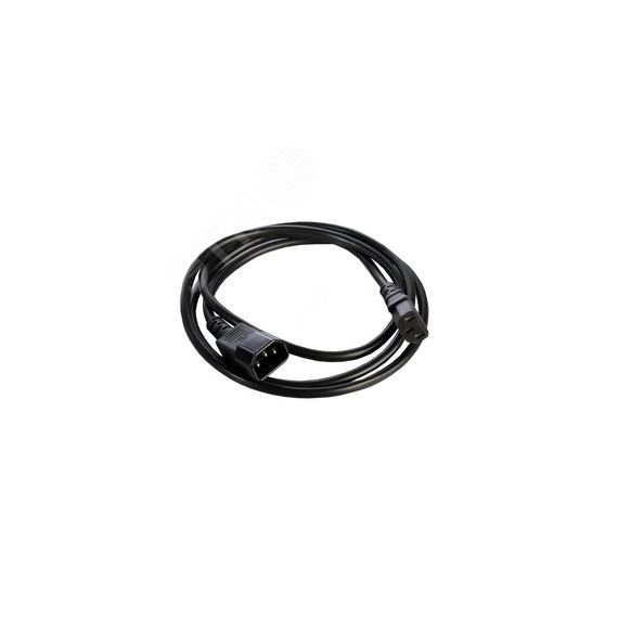 Шнур питания с заземлением IEC 60320 C13/IEC 60320 C14 10А/250В (3x1) 1.8 м REM R-10-Cord-C13-C14-1.8