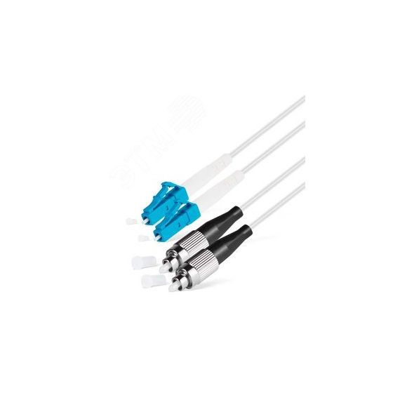 Шнур оптический dpc LC/UPC-FC/UPC 9/125 G.657A1 2.0мм 10м LSZH (патч-корд) NTSS NTSS-DPC-657-LC/U-FC/U-2.0-10