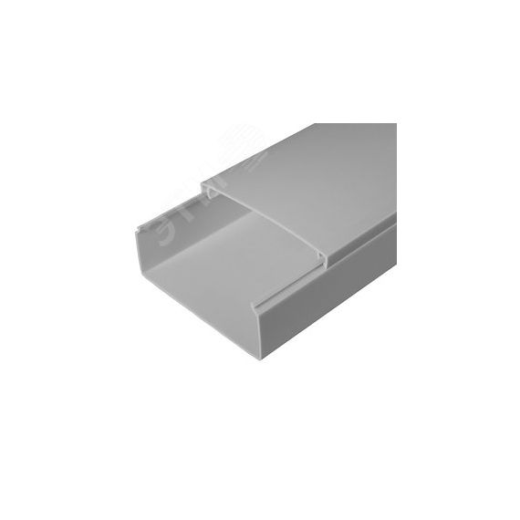 Кабель-канал серый RAL 7035 2-й замок в п/э 100х40 мм (24м/уп) Промрукав PR03.0081