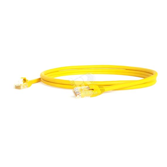 Патч-корд U/UTP категория 6 LSZH желтый (1.5м) Hyperline 230226