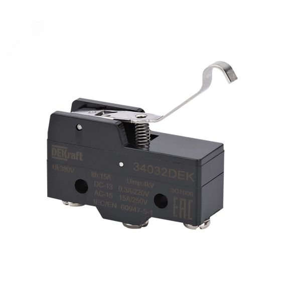 Выключатель конц. миниатюр. шарнирного крюкового типа 1НО1НЗ SE (Dekraft) 34032DEK