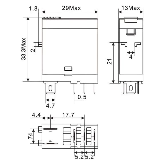 Чертеж IR-230AC-1CO-D