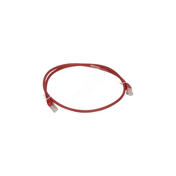 Патч-корд категория 6a U/UTP красный LSZH 1м LEGRAND 051878