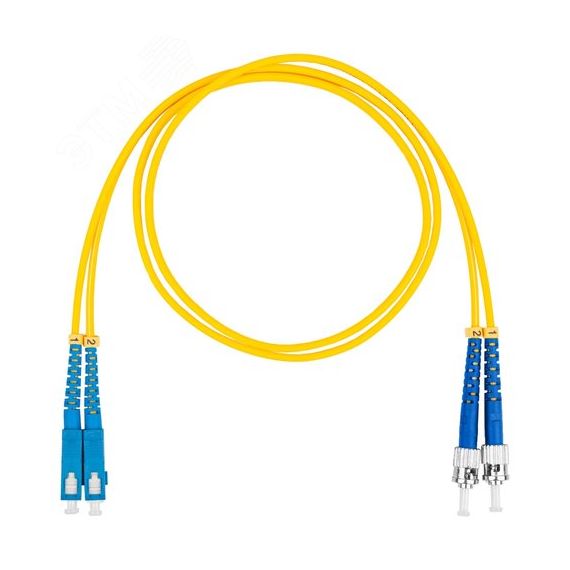 Шнур оптический коммутационный (патч-корд), SC-ST, дуплекс (duplex) OS2, нг(А)-HF, желтый, 7,0 м Datarex DR-221346