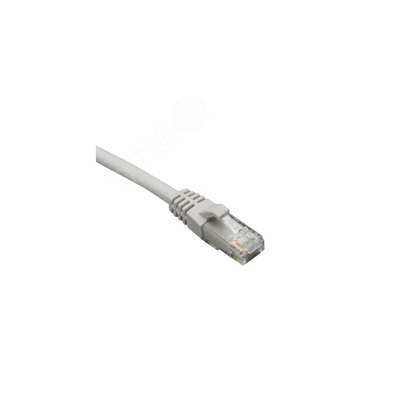 Патч-корд UTP 6 4x2 24AWG (7x0.2mm) Cu LSZH серый 5м СУПР 10-0170