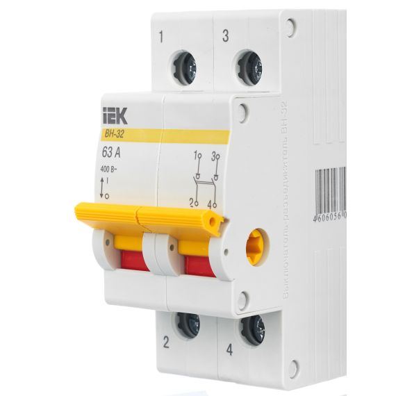 KARAT Выключатель нагрузки (мини-рубильник) ВН-32 2P 63А IEK