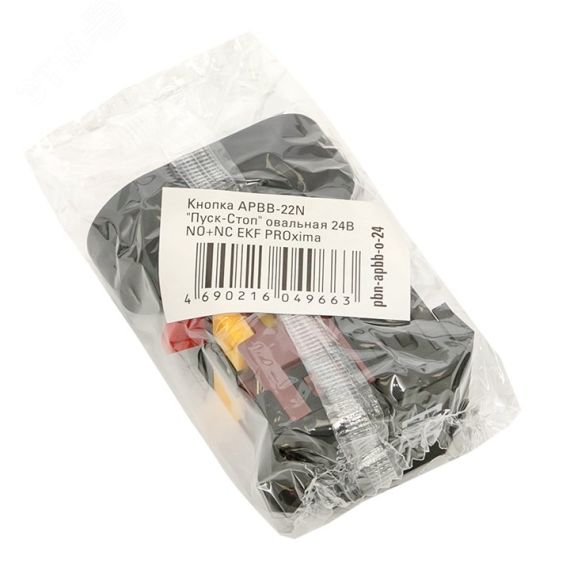 Кнопка APBB-22N 'Пуск-Стоп' овальная 24В NO+NC PROxima EKF pbn-apbb-o-24