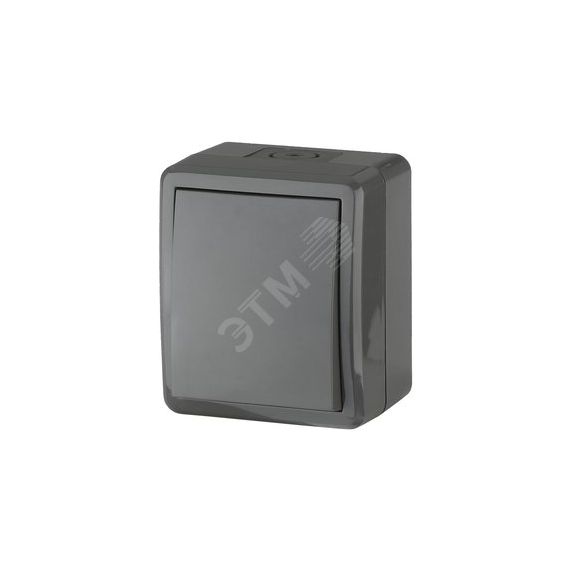 Выключатель с подсветкой IP54, 10АХ-250В, ОУ, Эра Эксперт, серый,11-1402-03 ЭРА Б0020672