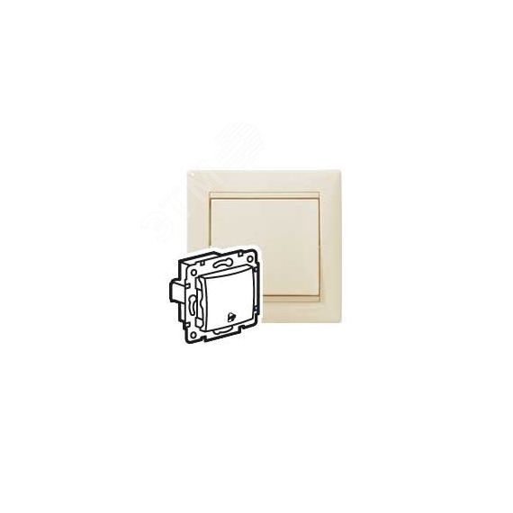 VALENA Кнопка с символом Звонок слоновая кость Daccord/Legrand 774116