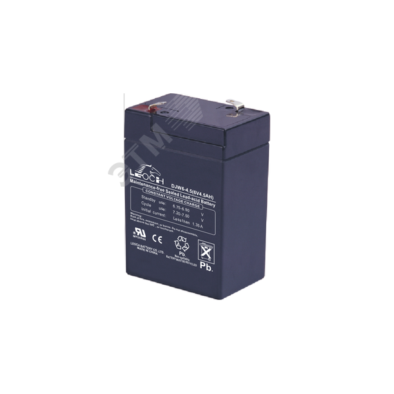 Аккумулятор DJW 6В 4,5Ач Leoch Battery DJW6-4.5