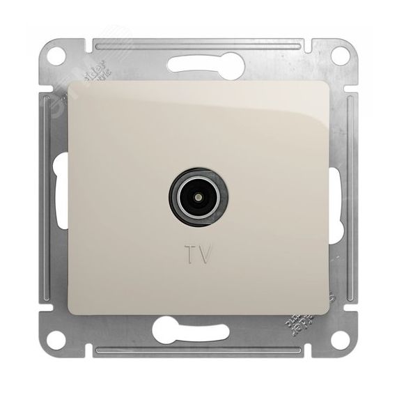 GLOSSA TV розетка оконечная 1DB механизм молочный SE (Systeme) GSL000991