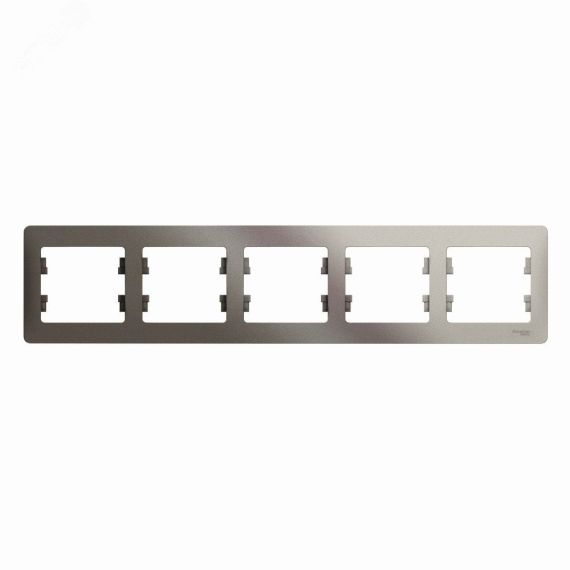 GLOSSA рамка 5-постовая горизонтальная платина SE (Systeme) GSL001205