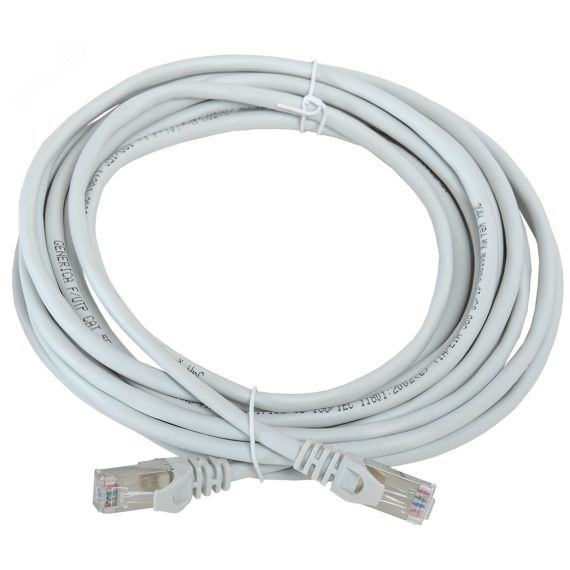 Шнур коммутационный (патч-корд) кат.5E FTP 10м серый GENERICA Generica PC01-C5EF-10M-G