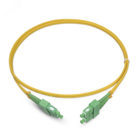 Шнур оптический duplex 7м SC/APC-SC/APC 9/125 sm LSZH Cabeus FOP(d)-9-SC/APC-SC/APC-7m