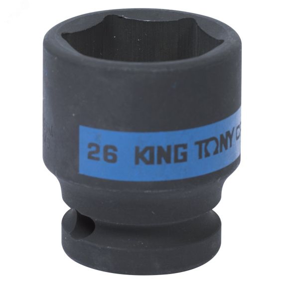 Головка торцевая ударная шестигранная 1/2', 26 мм King Tony 453526M