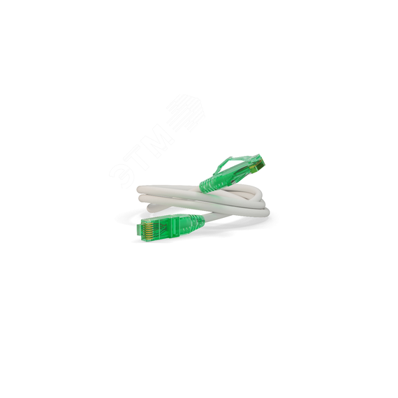 Патч-корд U/UTP. Cat.6a (100% Fluke Component Tested) 10G. LSZH. 0.5 м. белый Hyperline PC-LPM-UTP-RJ45-RJ45-C6a-0.5M-LSZH-WH