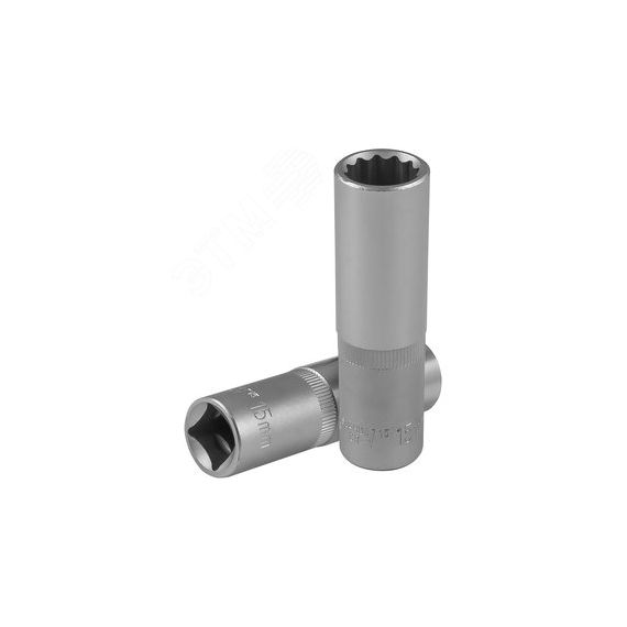 Головка торцевая глубокая 12-гранная 1/2''DR, 15 мм Jonnesway S04HD4715