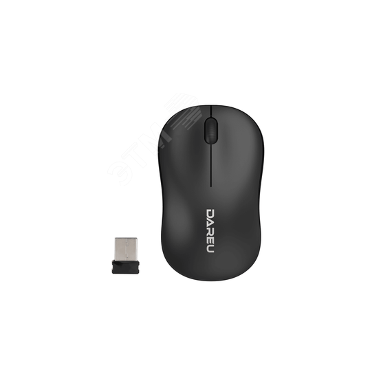Мышь беспроводная 1200 dpi, черный Dareu LM106G Black