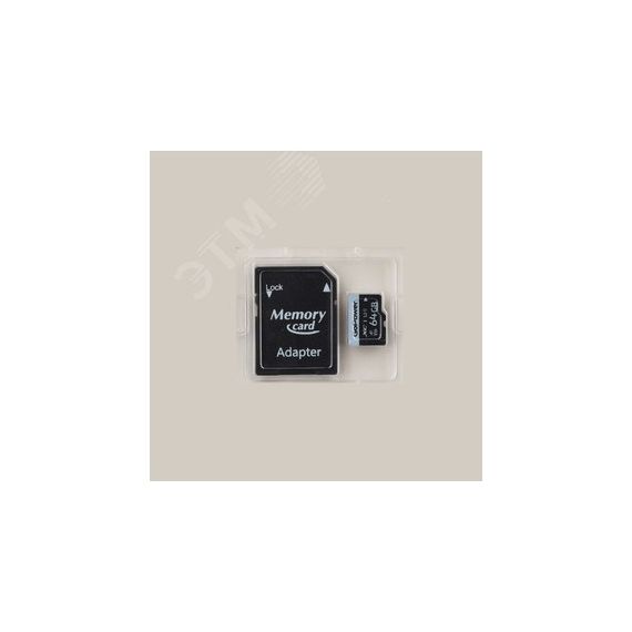 Карта памяти 64GB MicroSD, SDXC, V30, U3, 70 МБ/с,Class 10, с адаптером GoPower 00-00025676