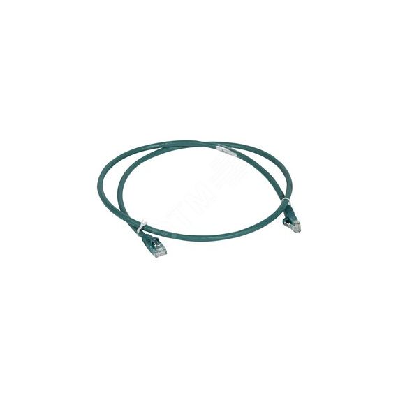 Патч-корд кат.6 U/UTP зеленый LSZH 1м LEGRAND 051858